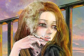 休載イラスト 표지